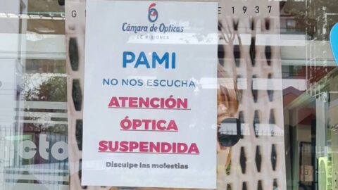 suspension servicio pami en opticas