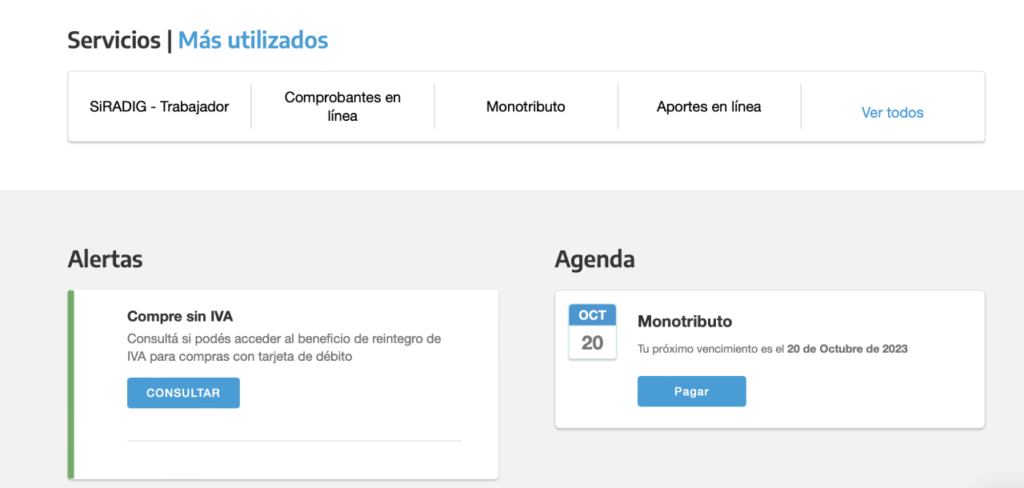 devolución iva afip consulta